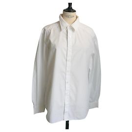 CHANEL Camicia bianca in cotone T50 B.E Bianco
