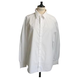 Chanel-Camisa de algodão branco CHANEL T50 b.E-Branco