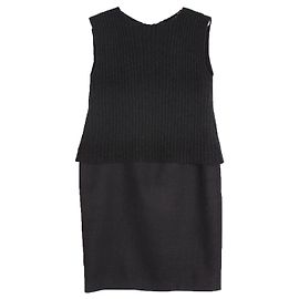 Dolce & Gabbana Kleid schwarz Wolle Schwarz