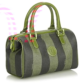 Fendi-Sac Boston Fendi Pequin Boston-Marron,Noir