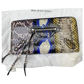 Sublime Balenciaga python print wallet Multiple colors