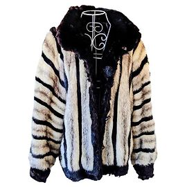 Dior Nerzjacke Schwarz Weiß