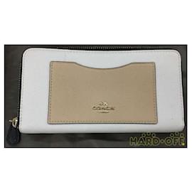 white coach wallets for women