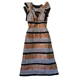 Vestido multicolor em poliéster Dolce & Gabbana Multicor