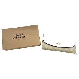 COACH COACH LONG WALLET LIGHT × KHAKI SIGNATUR Khaki