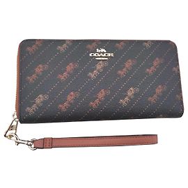 Portafoglio Coach Long Nero