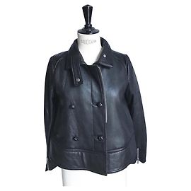 BASH Neue Lammfelljacke BOSTON TO Schwarz