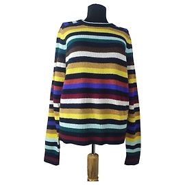 Pull en laine à rayures multicolores J.Crew XL Multicolore