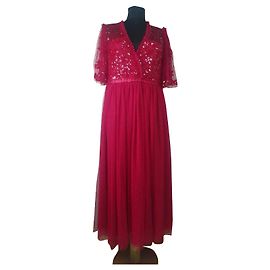 Vestido maxi vermelho Needle & Thread Vermelho
