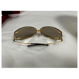Cartier-Gafas de sol-Dorado