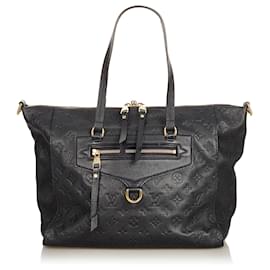 Louis Vuitton-Louis Vuitton Black Monogram Empreinte Lumineuse PM-Black
