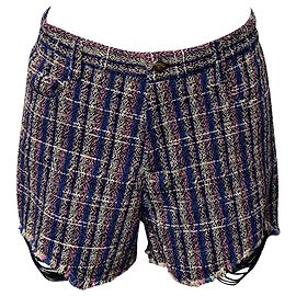 Short en tweed orné de sequins Iro Nonza en coton multicolore Autre