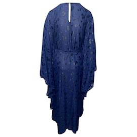 Michael Kors-Michael Kors Embellished Evening Dress in Blue Polyester-Blue