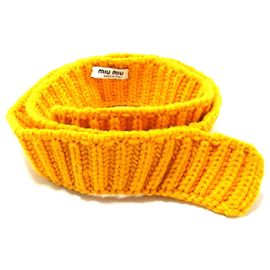 Cinturón Miu Miu Amarillo