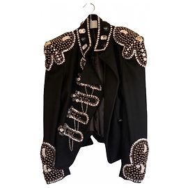 Balmain Giacca militare decorata Nero