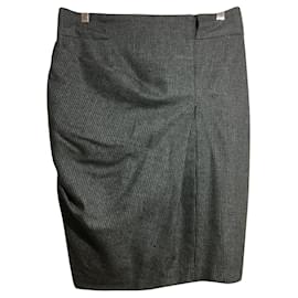 Brunello Cucinelli-Brunello Cucinelli cashmere blend skirt fits like an EU 38-Multiple colors,Grey