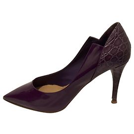 Chloé Lack-Pumps in Dunkellila Lila Dunkelviolett