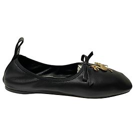 Loewe William de Morgan Dodo Ballerinas aus schwarzem Lammleder Schwarz