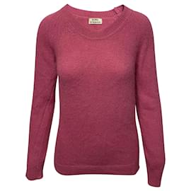 Autre Marque-Acne Studios Micah Sweater in Pink Angora Wool-Pink