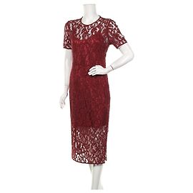 Vestido de encaje Baum und Pferdgarten rojo Roja