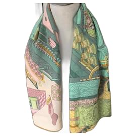 Hermès-shawl "The treasures of an artist"-Multiple colors