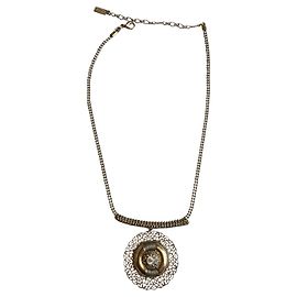 Satellite Collier avec pendentif plastron Argenté Blanc