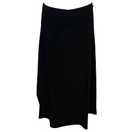 Helmut Lang Maxirock aus schwarzer Viskose Schwarz