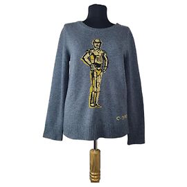 Pull Muveil Star Wars en laine gris Gris
