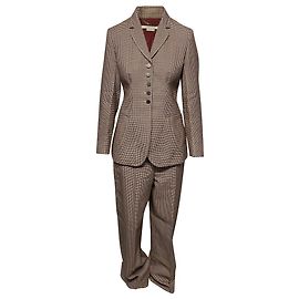 Stella Mc Cartney Conjunto de calças e terno Houndstooth Stella McCartney em lã multicolorida Multicor