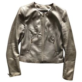 Apostrophe Lammfell Blazer Goldbeige Golden
