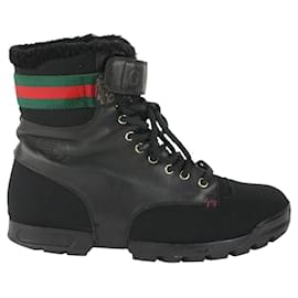 Gucci-Men's US 8.5 Web Boots-Other