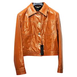 Gianni Versace Versace Lederjacke Orange