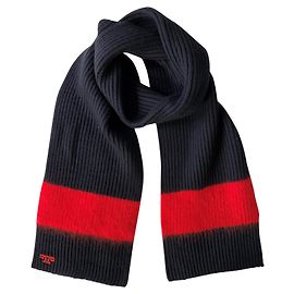Sciarpa Tory Burch in lana e mohair blu navy Blu navy