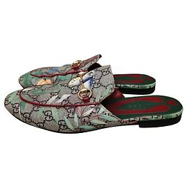 Gucci Princetown Tian Slipper Pantolette Beige