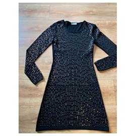 Eric Bompard-Eric Bompard cashmere dress with Swarovski rhinestones-Black