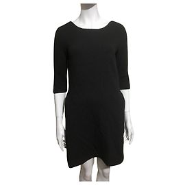 Vestido Ganni Fulton negro de algodón Negro