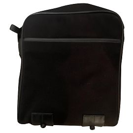 Bolsa Montblanc preta de couro e tecido Preto
