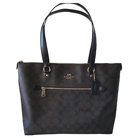 Sac Cabas Coach en Cuir Noir Noir