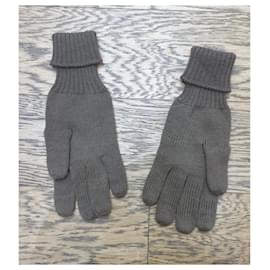 Missoni-Missoni brown wool gloves-Dark brown