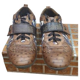 Chaussures baskets Just Cavalli animalier Marron