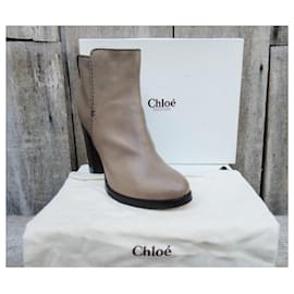 Chloé-Chloé p botas 39,5-Bege,Cinza