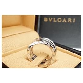Bulgari-Bvlgari 18k Oro bianco B.Zero1 3-Misura dell'anello della fascia USA6.3/4 eu54 Argenteo-Argento