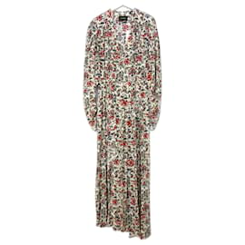 Isabel Marant-Isabel Marant Blaine floral stretch-silk dress.-Red