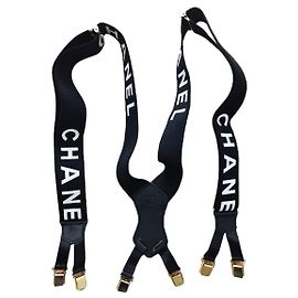 CHANEL VINTAGE STRAPS 1994  neuve jamais portée Black