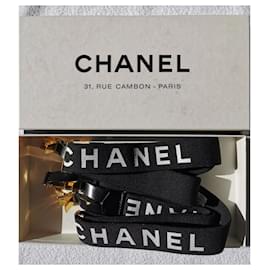 Chanel-CHANEL VINTAGE STRAPS 1994  neuve jamais portée-Black