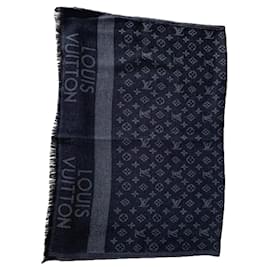 Louis Vuitton-Schal Anthrazitgrau