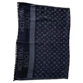 Echarpe Louis Vuitton Gris anthracite