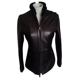 Burberry-Burberry Black leather jacket-Black