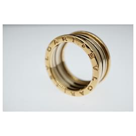 Bulgari-Bulgari Bvlgari B.Cero1 5-banda 18k Tamaño del anillo de la banda de oro amarillo 57 Herrajes de oro dorado-Gold hardware