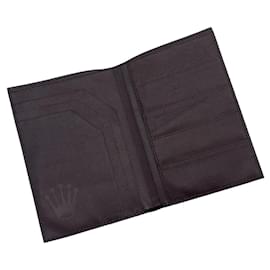Brown Rolex vertical wallet Brown